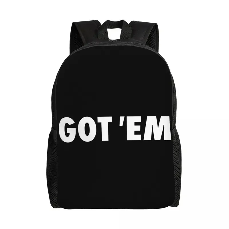 

Got Em Backpack for Men Women Waterproof School College Bag Print Bookbag