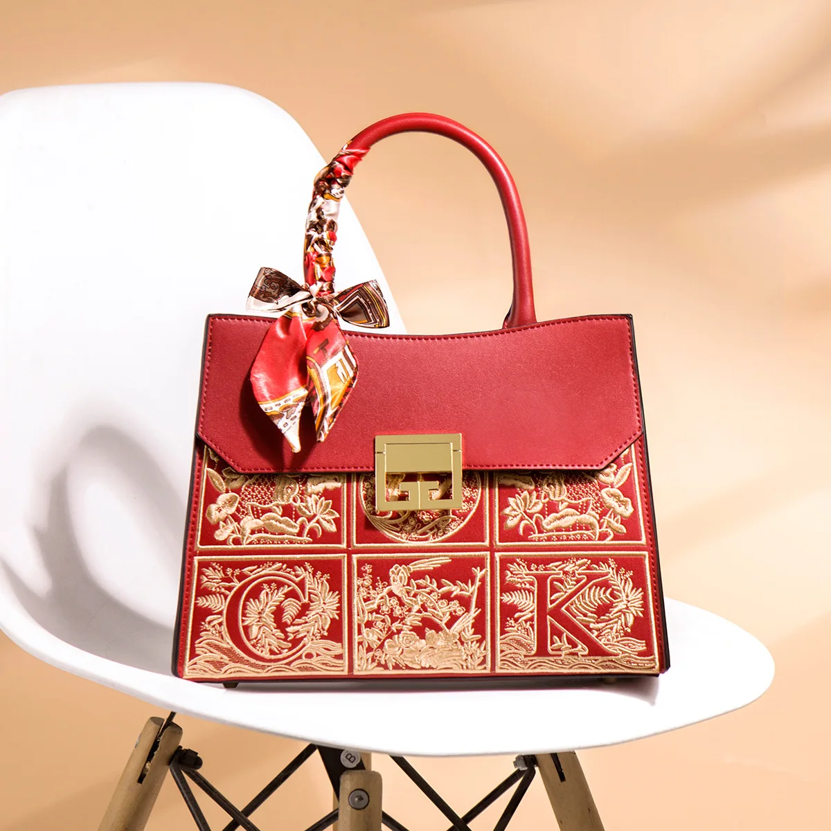 Luxury High Quality Women Small Embroidery Shoulder Strap Handbag,2024 New In Vintage Elegant Leather Boston Female Bag Burgundy