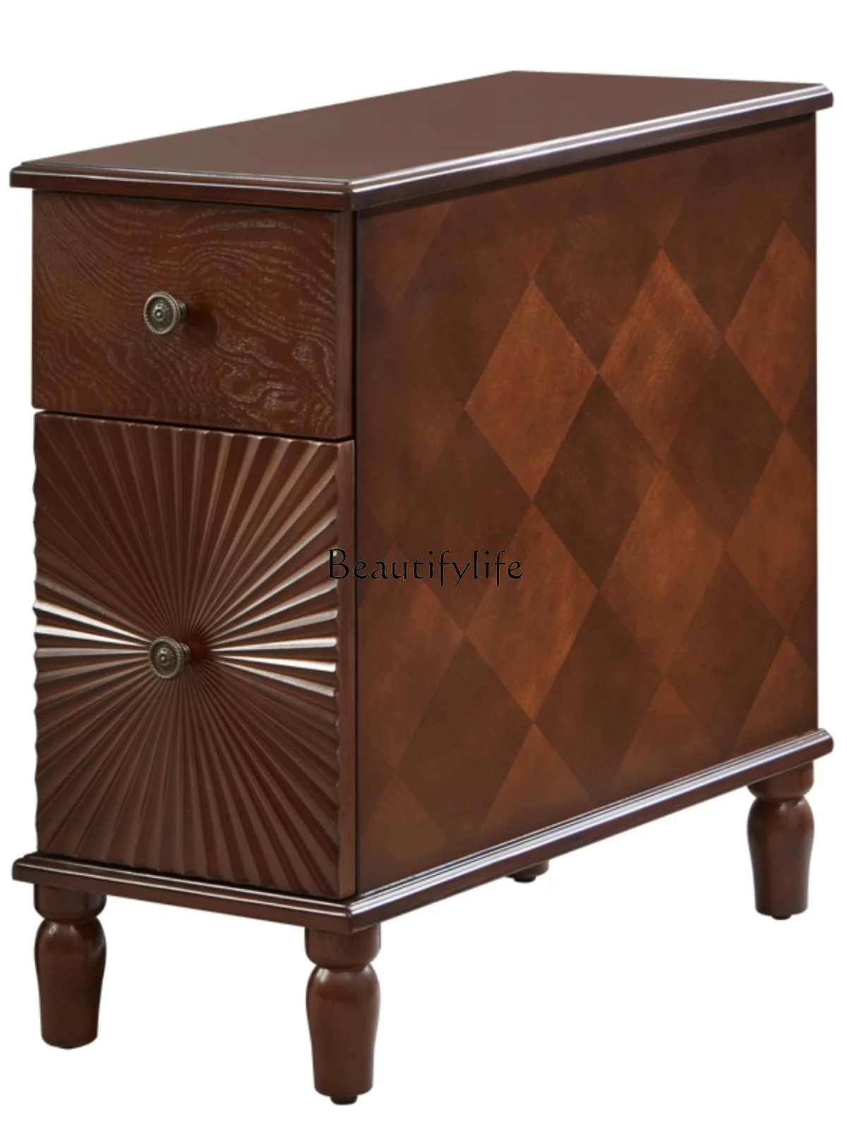 American sofa side table removable living room side cabinet creative small table coffee table