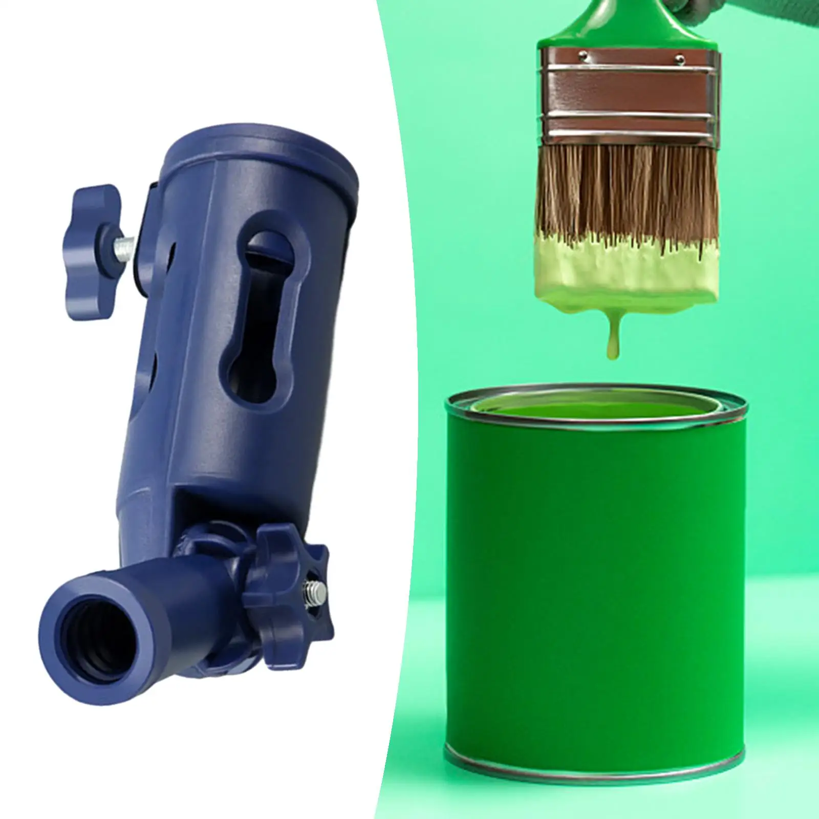 Multi Angle Paint Brush Extender Adjustable Standard Threaded Extension Rod Attachment for Dusting Fence Painting Household