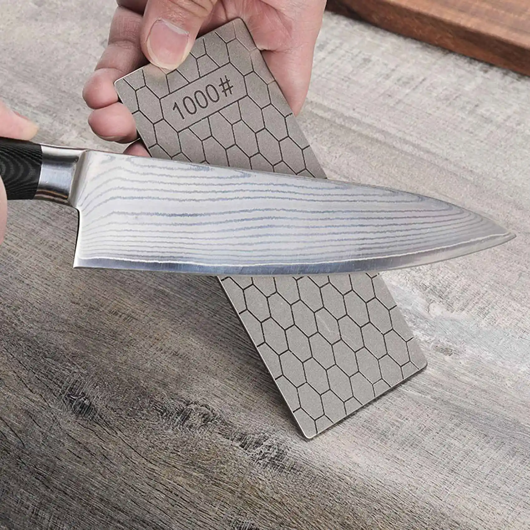 B03C-Knife Sharpener, Diamond Sharpening Stone, Sharpening Tools Diamond Plate Sheet For Knives, Chisels, Jade, Glass