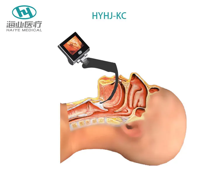 reusable blades video laryngoscope Hospital Optical Equipment  difficult intubation with 6 sizes