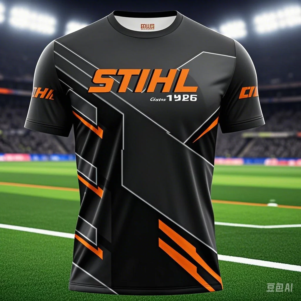

New Men's Quick-drying T-shirt STIHL Printed Comfortable Sports and Leisure Breathable Sweat-absorbing Racing Short-sleeved Top