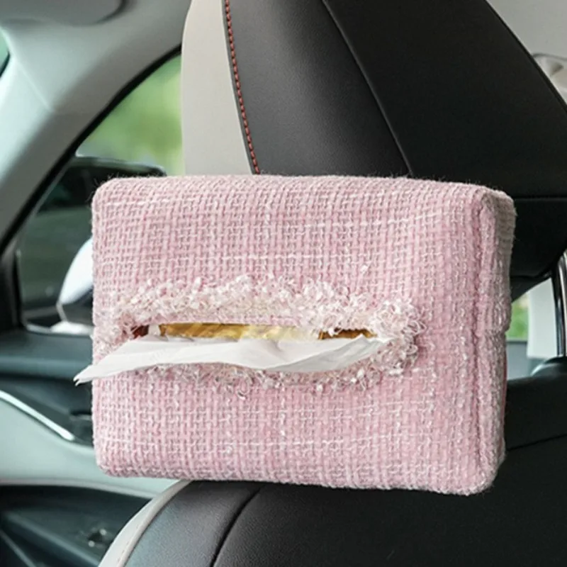 1pcUniversal Car Paper Boxes Car Tissue Box Car Inner Armrest Box Sun Visor Pumping Box Cute Creative Tissue Boxes Accessory