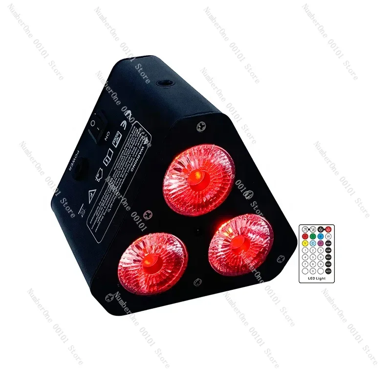 NEW lights 3pcs RGBWA+UV led battery powered wireless dmx IR remote control wedge par light DJ wedding stage light