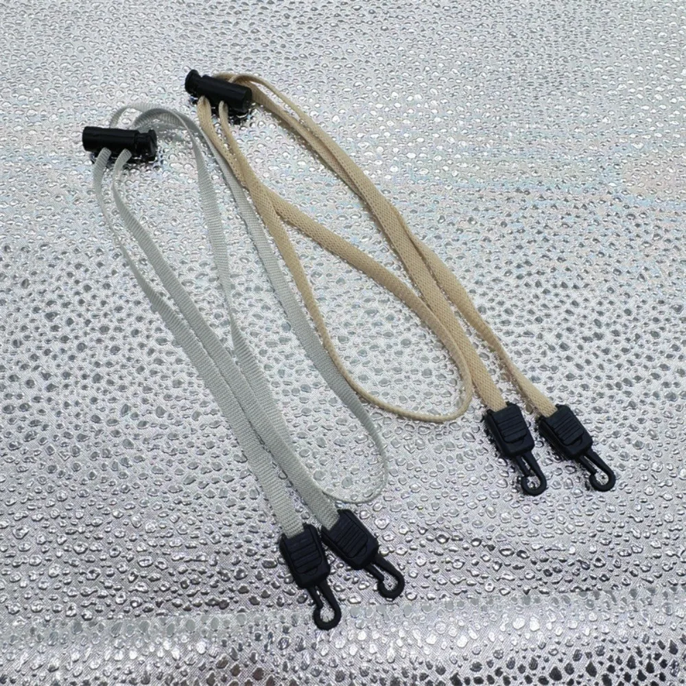 Quality Hook Clips Hat Retainer Elastic Removable Hat Chin Cord Anti-lost Adjustable Windproof Hat Strap Sun Hat
