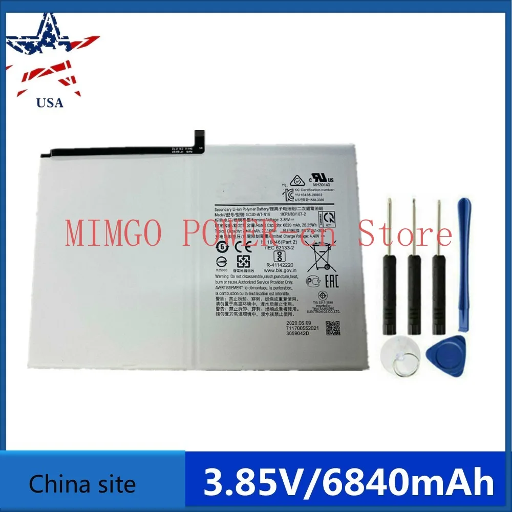 

new For Samsung Galaxy Tab A7 SM-T500 10.4” Replacement Battery 107G8B27 6820 mAh Laptop Battery