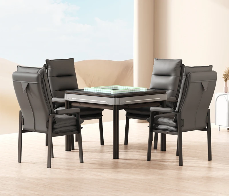 Commercial bass oblique mouth brand mahjong table and chair set