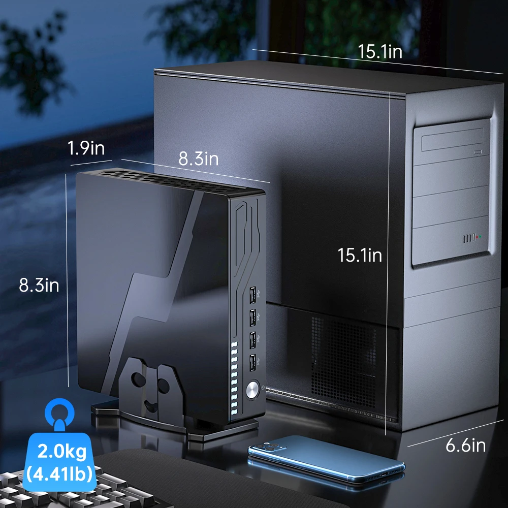 Msecore MV9 미니 PC 인텔 코어 프로세서 I5 I7 I9 RTX3050 그래픽 카드 DDR4 M.2 NVME SSD Windows 11 게임용 데스크탑