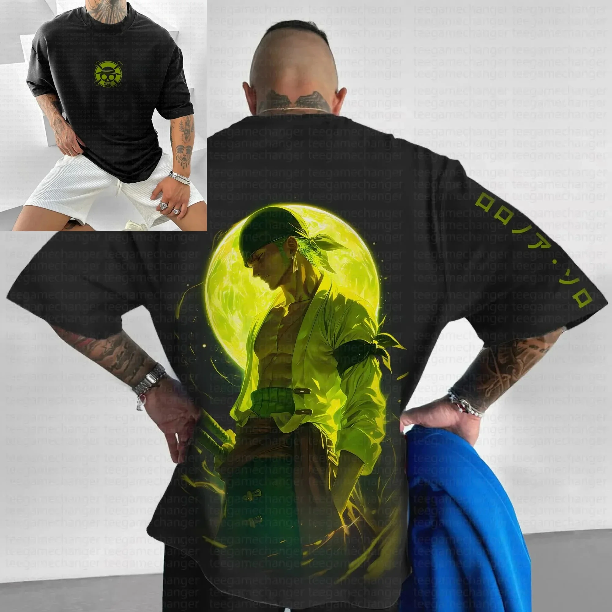 أنيمي قطعة واحدة أنيمي Munch D. لوفي نمط 2025 صيف جديد حار بيع الرجال المرأة عادية فضفاض الهيب هوب القطن الخالص تي شيرت