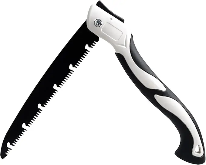 Hand Saw for Tree 12 inch Folding Pruning Saws with High-Manganese Steel Teeth for Smooth and Precise Cuts. Handsaws for Camping