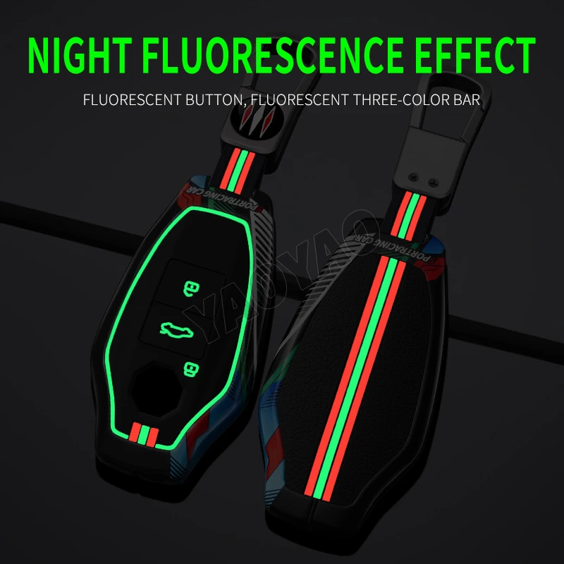 2025 جديد سباق نمط سيارة معدنية مفتاح حافظة فوب غطاء ل MG 7 MG7 MG-7 2023 2024 ل Mg حامل المفاتيح اكسسوارات السيارات الداخلية #4