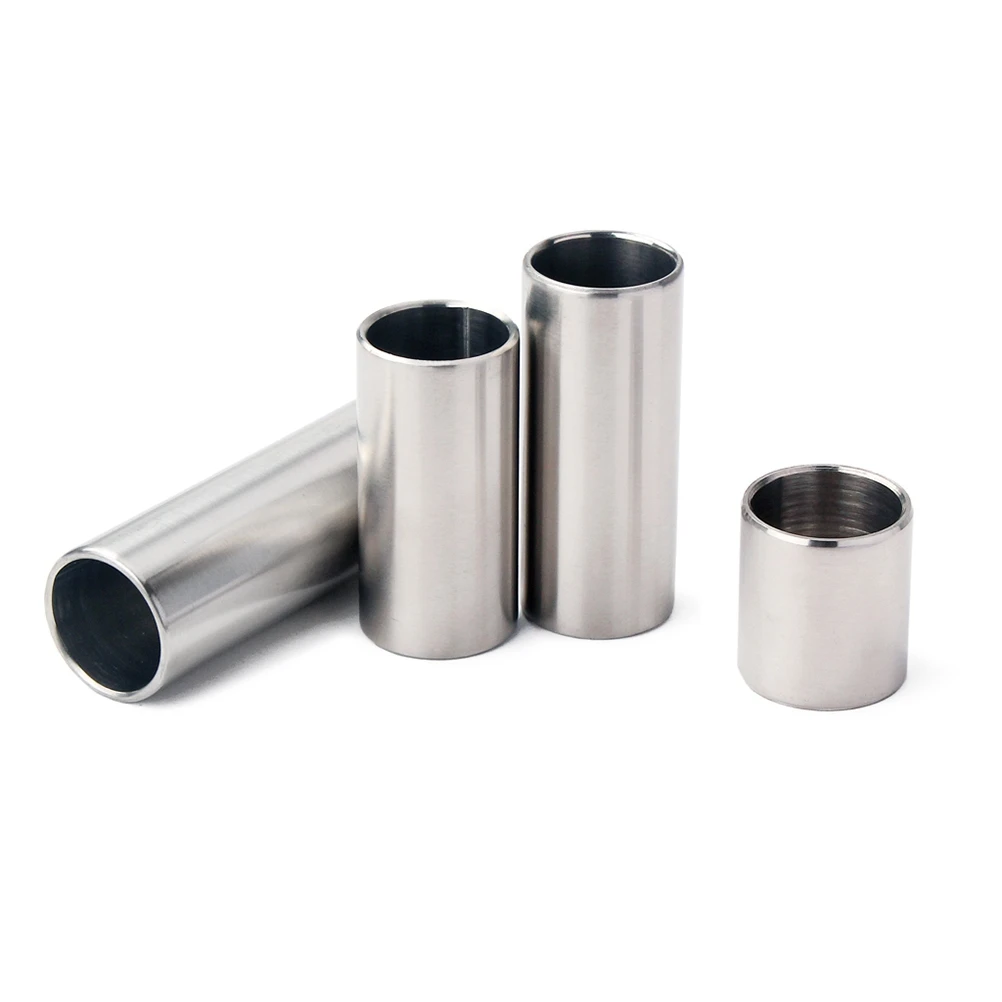 

4pcs Chrome Steel Guitar Slide For Acoustic Electric 2.8Cm 5.1Cm 6Cm 7Cm Large Size Rustproof Smooth Finger Tube Blues Slider