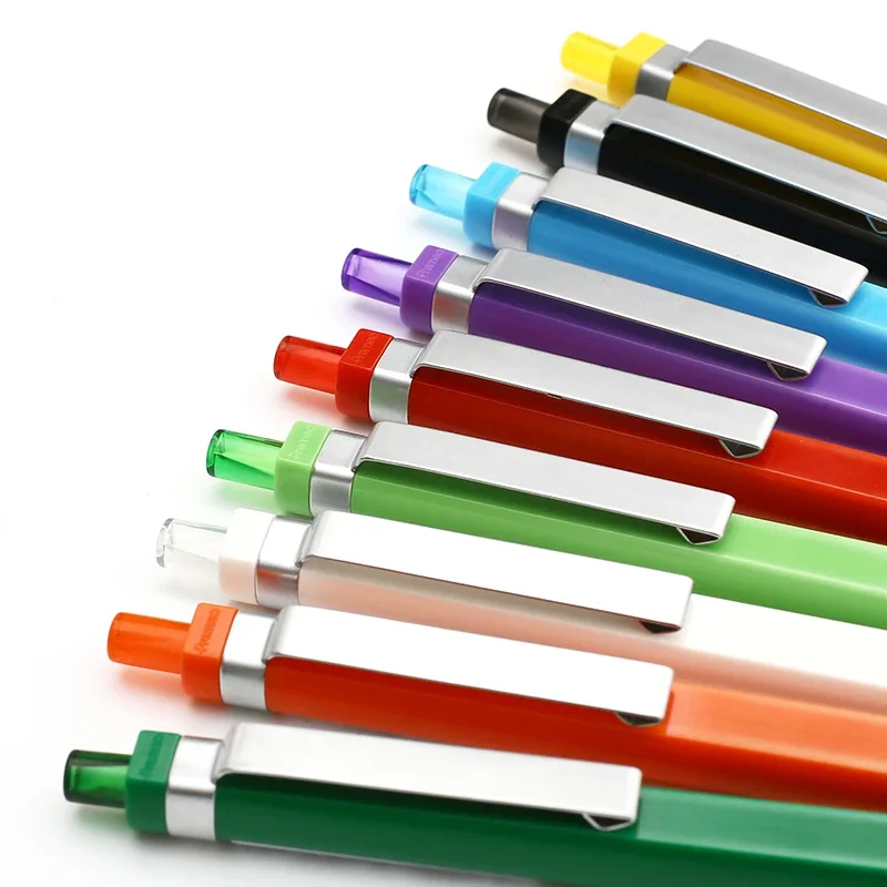 5PCS Switzerland Premec Candy Bright Gel Pen P1003 Solid Color Simple Metal 0.5mm Roller Ball Pen