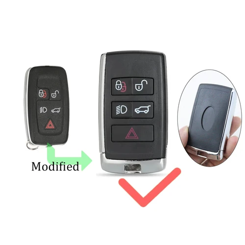 랜드로버 이보크 디스커버리 4 이보크 재규어 F-페이스 F-타입 XE XF XJ 프리랜더 개조된 자동차 키 쉘 원격 포브 케이스 하우징