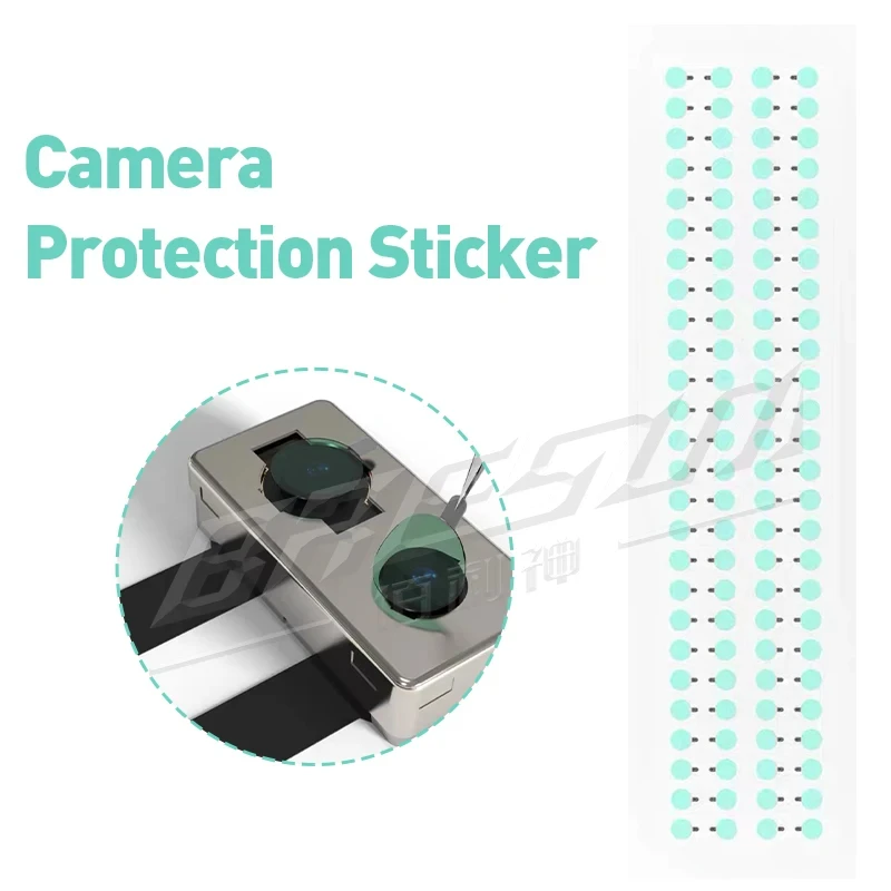 100Pcs Protective Camera sticker Dust Stickers High Temperature Tape For IPhone 6G-15Promax Infrared Dot Matrix Protect Tool