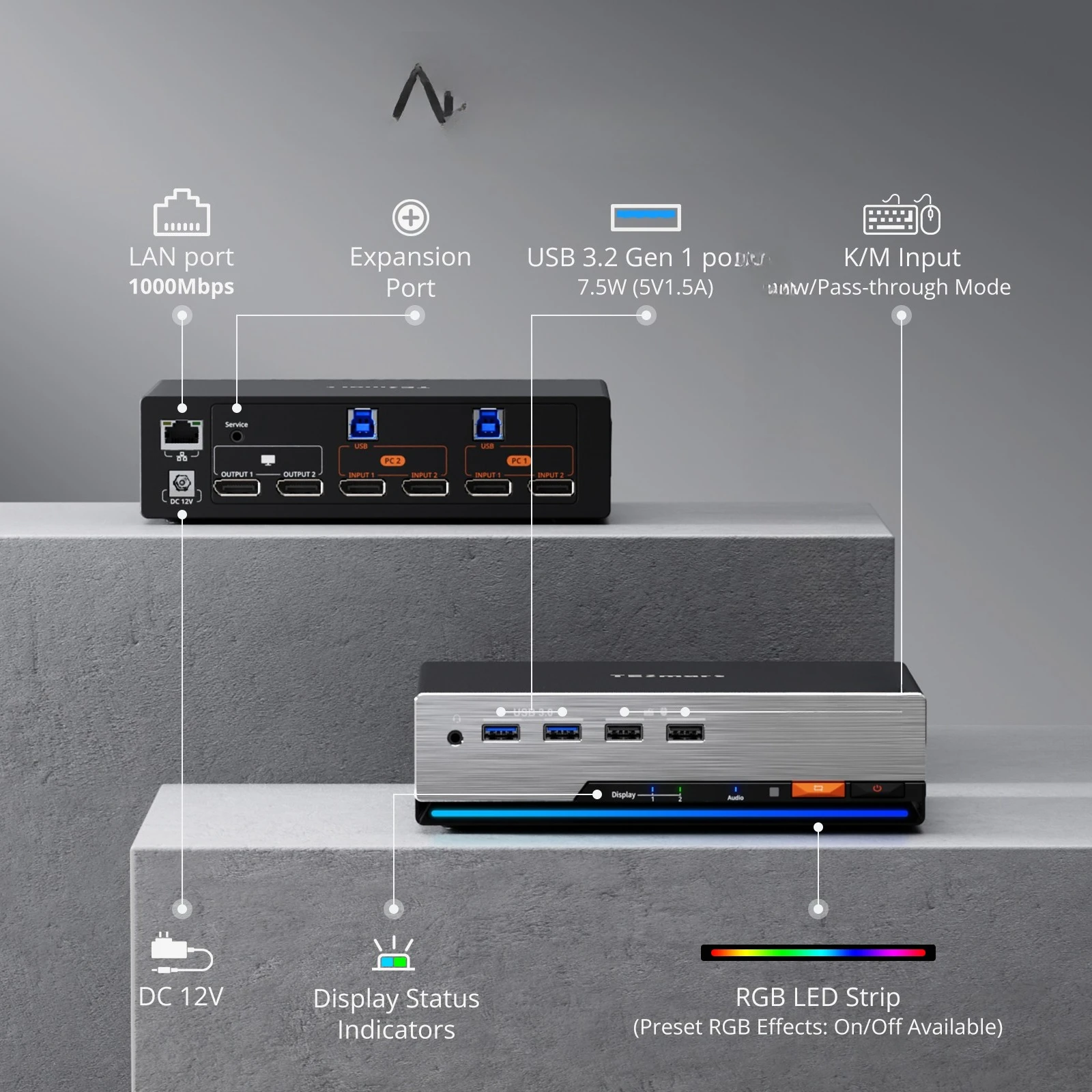 Adapt to two hosts with two monitors, support file drag and drop mutual transfer