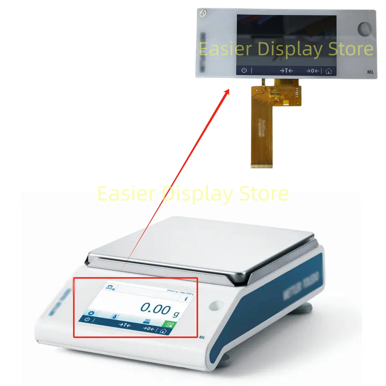 LCD Screen For Mettler Toledo Advanced ML-T  Precision Balance Analytical Balances  LCD touch Screen Display Repair Parts