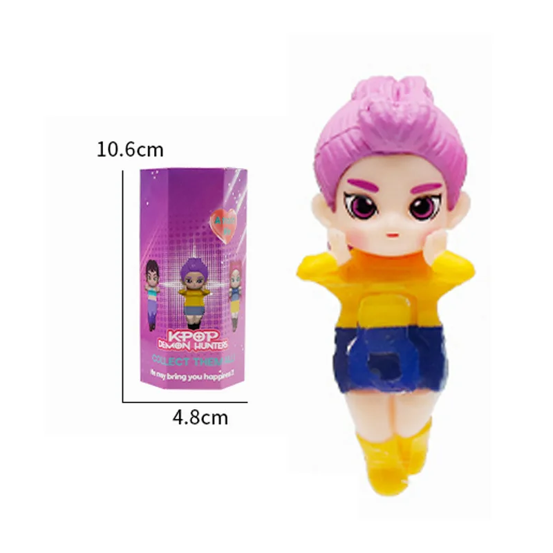 K-pop Demon Hunters Mini figure da collezione Scatola cieca Derpy Tiger Rumi Mira Zoey Sussy Doll Fan Gift Regali di compleanno di Natale