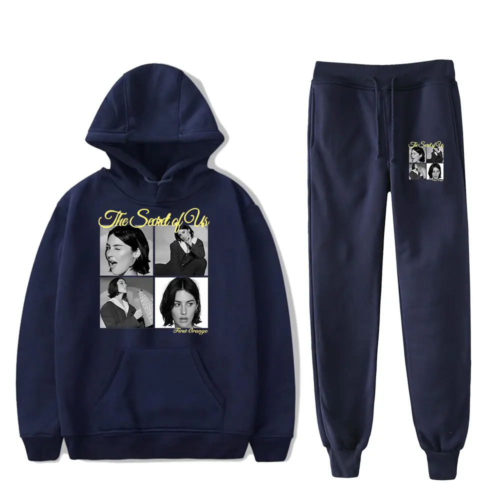 Gracie Abrams Merch The Secret of Us  Hooded Two Piece Set Sweatshirt Men/ Women's Set Fans Pullover