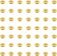 100pcs 6mm Golden/Silvery/Rose Golden/CCB Spacer Beads Fashion For Diy Friendship Bracelet Necklace Handicrafts Jewelry Making