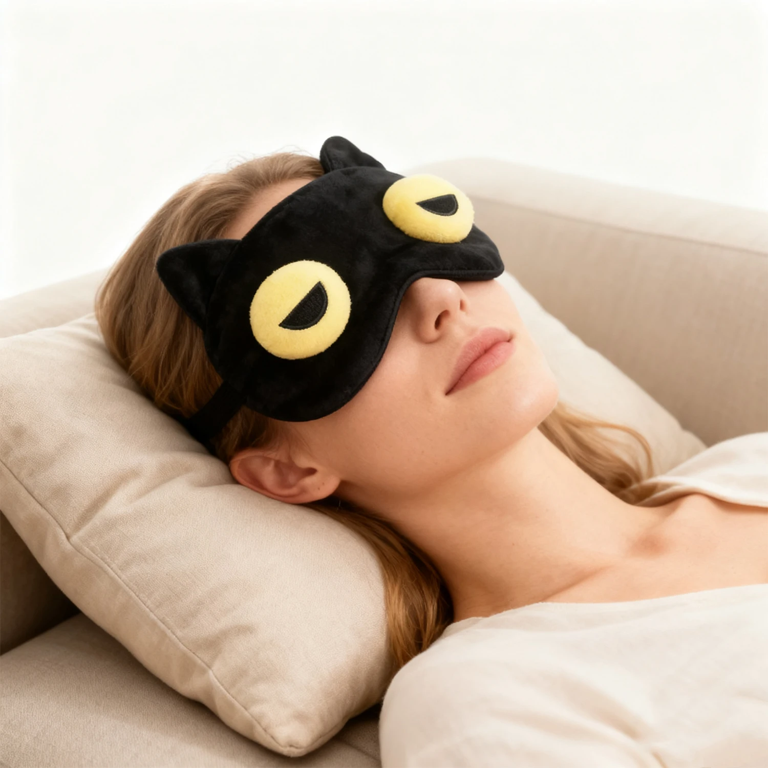 Cartoon Sleep Eye Mask Light Blocking Eye Cover Sleeping Mask Kids Eyes Shade Band Blindfolds Sleep Aids Travel Rest Eyepatch