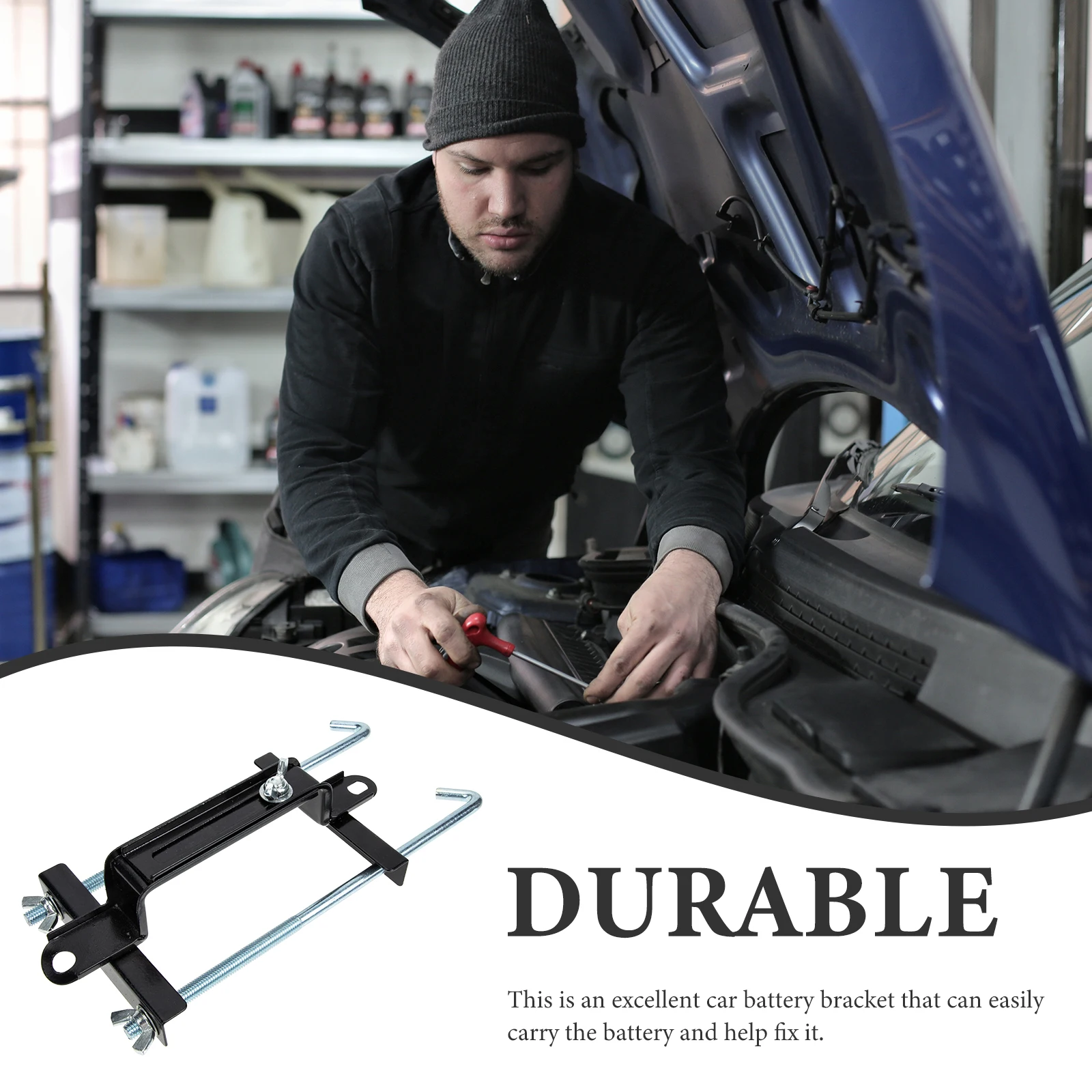 

Car Bracket Metal Hold Down Durable Rustproof Fix Support Storage Accessory Truck Automotive Parts