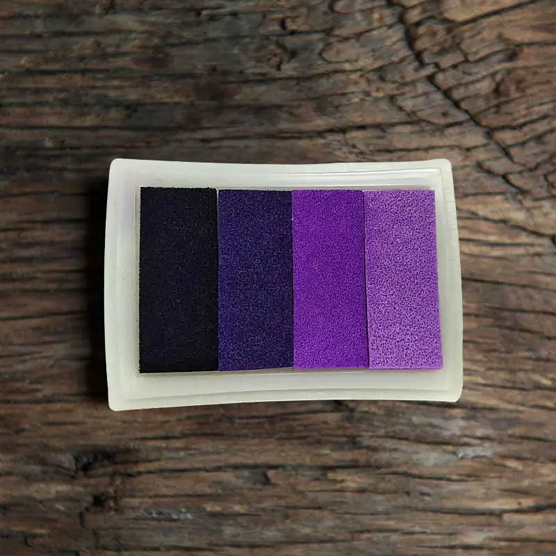 New Homemade DIY Gradient Color Ink Pad Multicolour Inkpad Stamp Decoration Fingerprint Scrapbooking Accessories