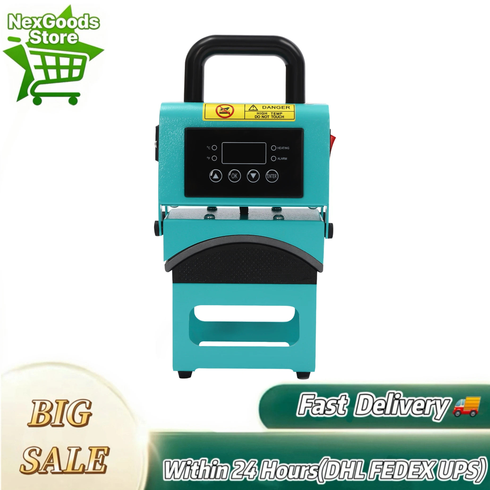 

New Portable Cap Press Machine, Heat Press Machine for Caps, Mini Easy Hat Press Machine, 0-999s, AC110V 60Hz