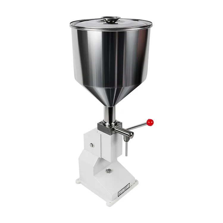 

A03 Food Filling Machine Manual Pressure Stainless Paste Dispensing Cream Juice Honey Liquid Packing Equipment Sauce Oil Filler