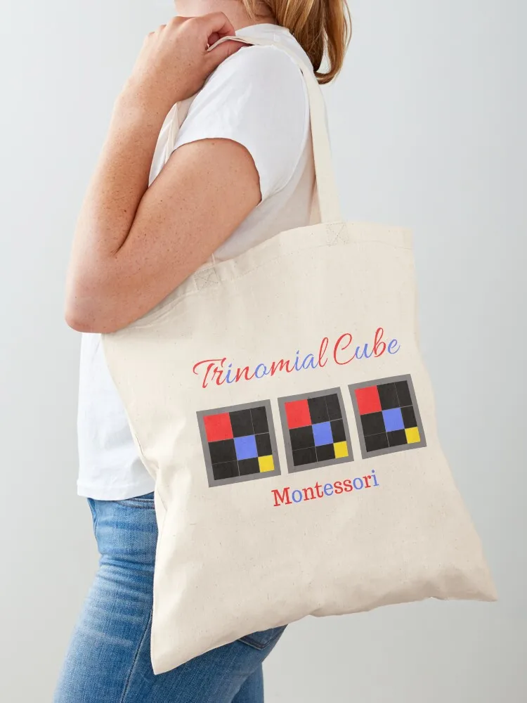 

Montessori trinomial cube Tote Bag canvas shopping bag hand bag hand ladies