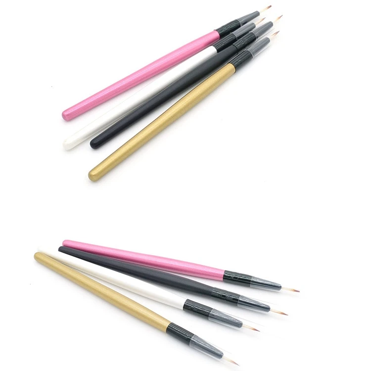 Beste Qualität dünne Spitze Pinsel bilden Eyeliner Pinsel für wasser aktivierte Neon Pastell Liner