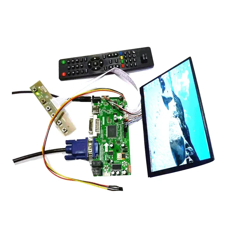 HD+DVI+VGA+Audio LCD driver board +N070ICG-LD1/LD4 1280*800 IPS LCD screen +OSD keypad +Remote controller DYI suit