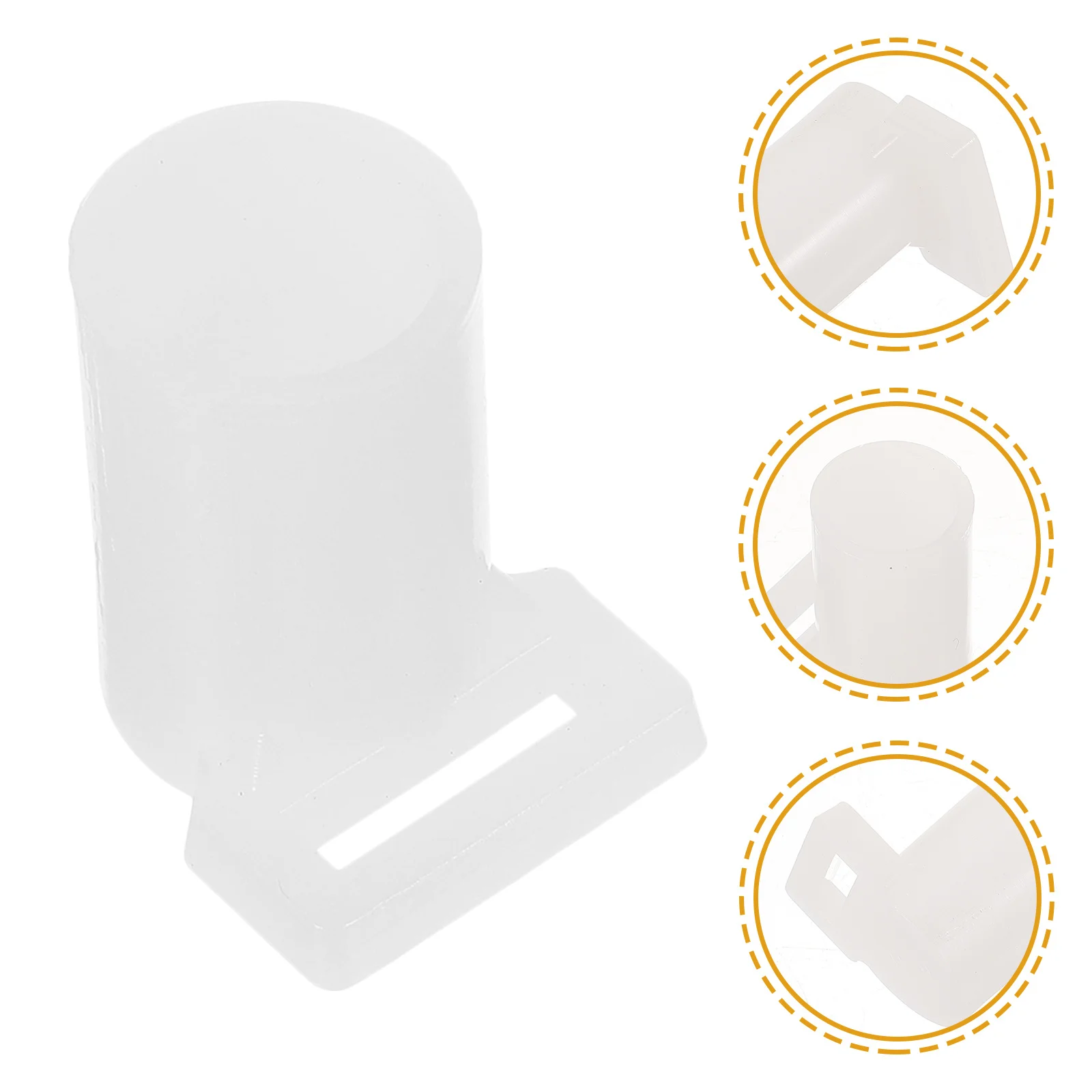 

4Pcs Mosquito Net Bracket Rod Foot Covers High Strength Plastic Rod Tips Convenient Mosquito Net Supplies Foot Cover for Bracket