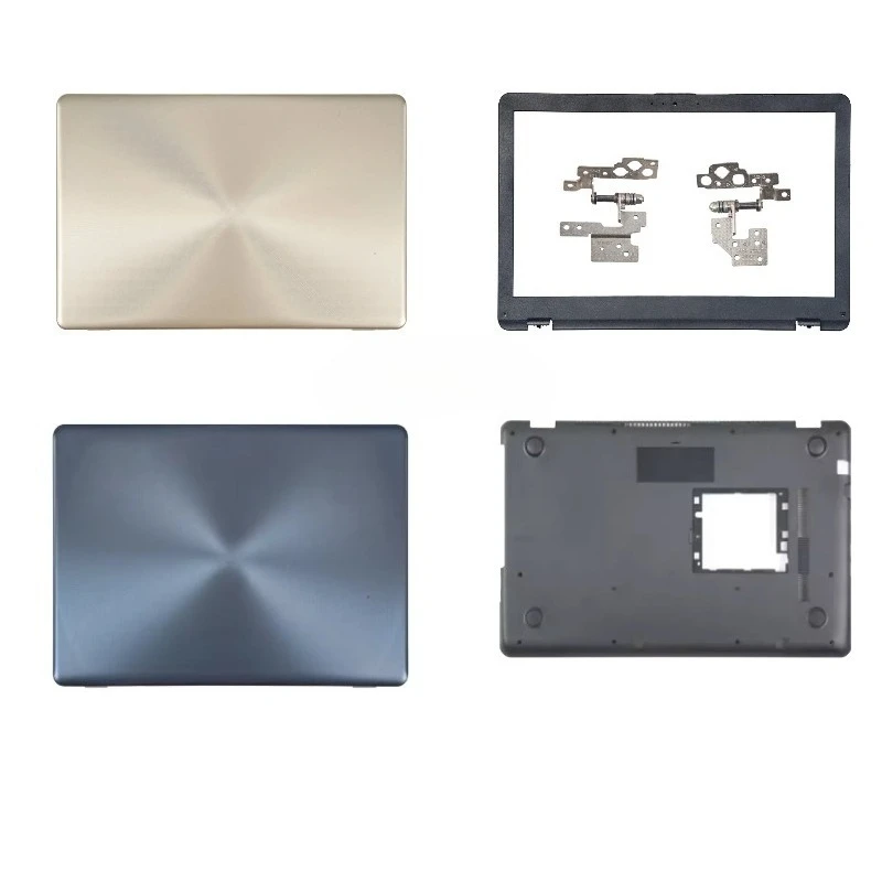 Nueva funda para ASUS X542 X542UR X542UQR X542UN X542UQ FL8000U A580 F580 V580 LCD cubierta trasera bisagras bisel cubierta inferior con reposamanos oro