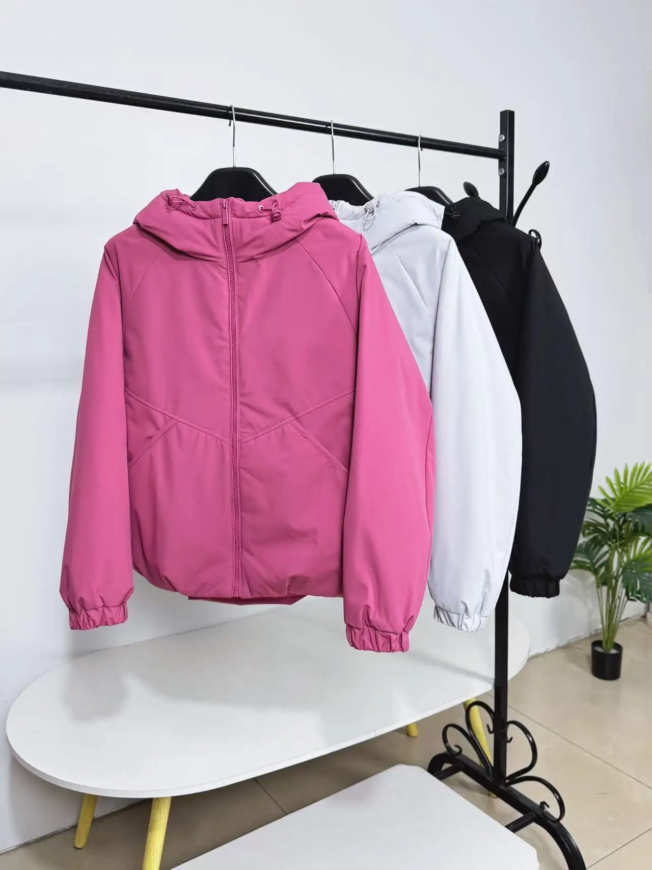 

Casual Hooded 90 Du down Jaet Women's Lightweight ort Sle Winter New Warmth Outerwear Simple Sle Non-Removable Hat