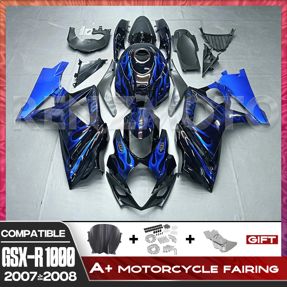 

Комплект обтекателя мотоцикла, пластиковый комплект для Suzuki GSX-R1000 2007-2008 K7 K8, аксессуары, ABS, литьевой кузов GSXR1000 K7