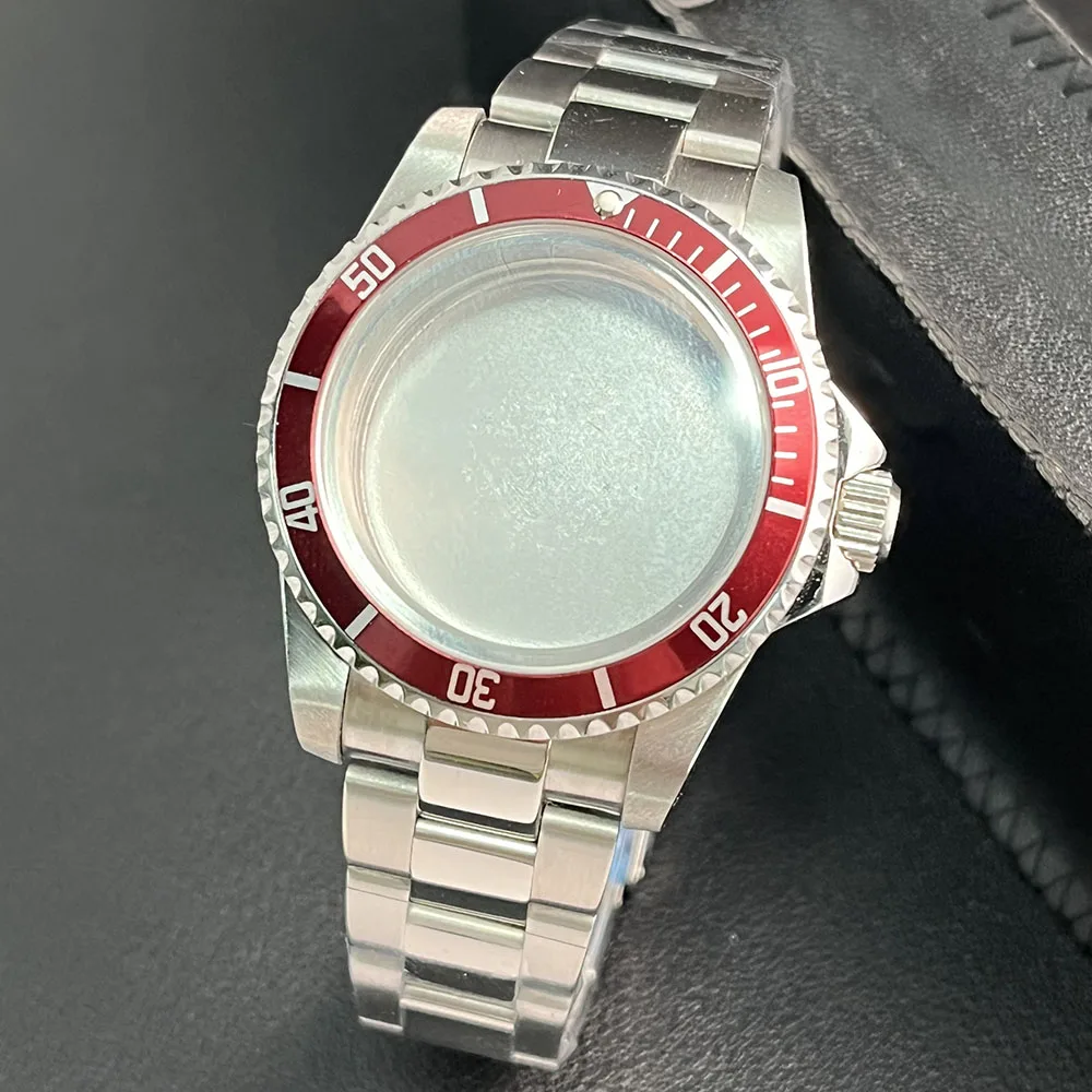 

39MMSUB claret Border Flat Sapphire Stainless Steel Case 39MM Suitable For NH34A, NH36A, NH35A Watch Accessories