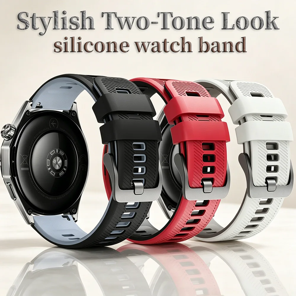 Correa de silicona de 22mm para reloj Suunto Vantage M/M2, accesorios de repuesto para pulsera Suunto 9 Peak Pro/5 Peak