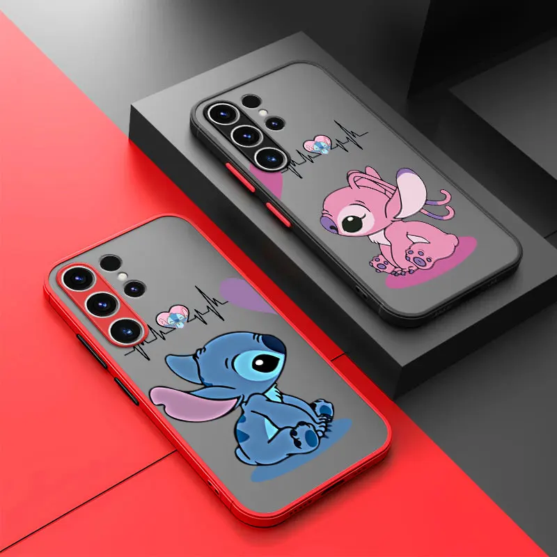 Etui na telefon Disney Stitch Angle do Samsung Galaxy A10s A20s A30 A50s A70s A01 Core A02s A03 Core A04s A04e A05 Soft Edge