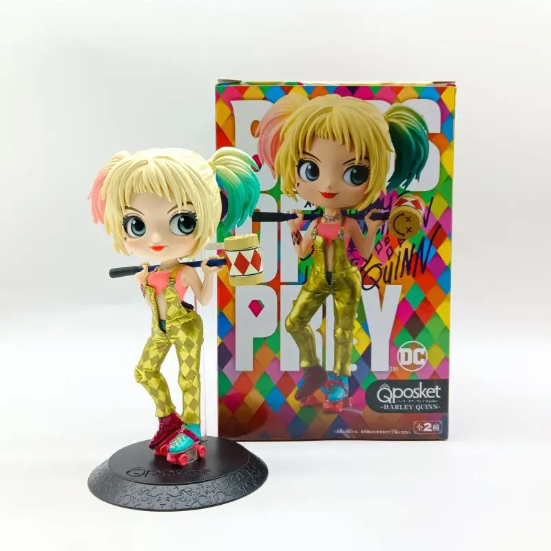 Figura de quadrinhos japoneses pássaros da prey harley quinn harley quinn modelo de jogo moderno decoração bandai estátua ornamentos periféricos