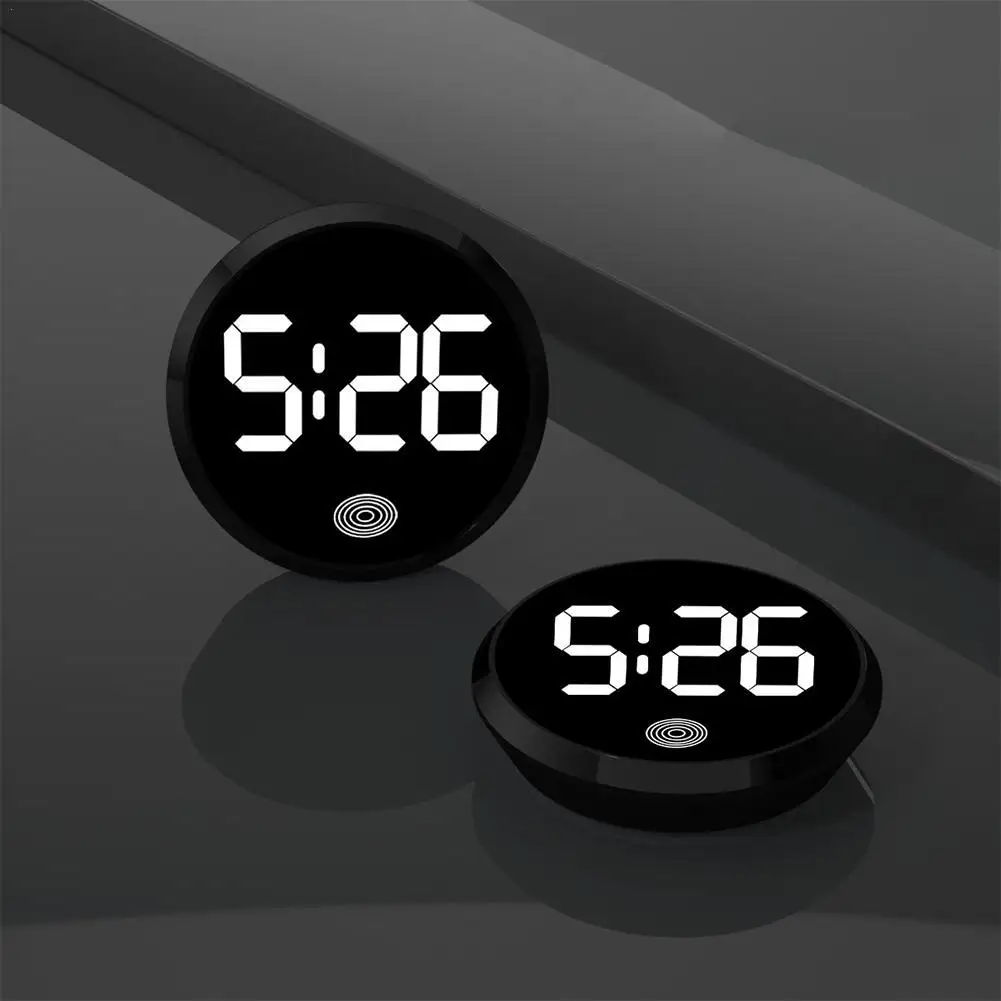 Car On Clock Waterproof Automotive Car Dashboard Digital Clock Car Vent Clocks Watch Touch Type Luminous Clock