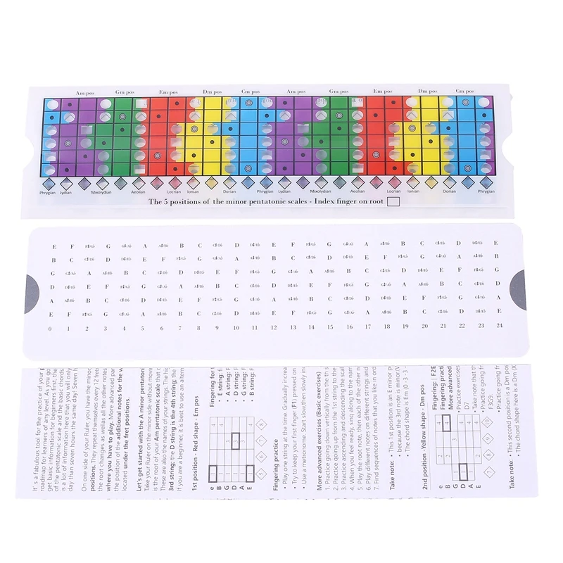 Guitar Sliding Ruler for the Practice Of Pentatonic, Diatonic and Mode Scales/Pentatonic Sliding Ruler