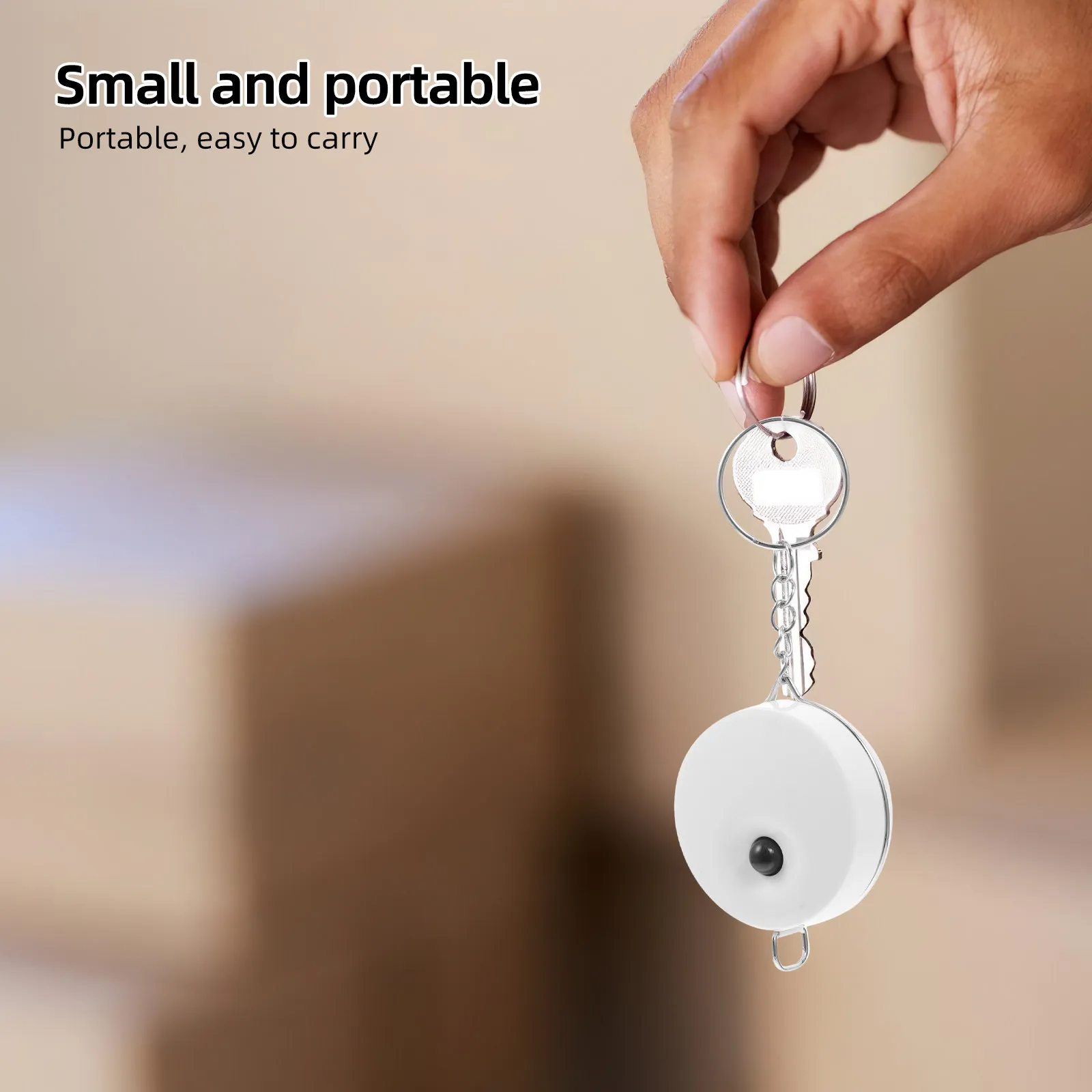 Candy Color Key Chain Measuring Tape Mini Soft Tape Measure Retractable Body Measuring Sewing Fabric Portable Cute Key Chain
