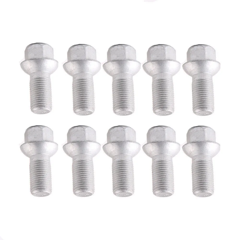 

10 шт. колесные болты, гайки OE 0009904907 A0009904907 для Mercedes-Benz W204 W211 C209, металлический серебристый аксессуар