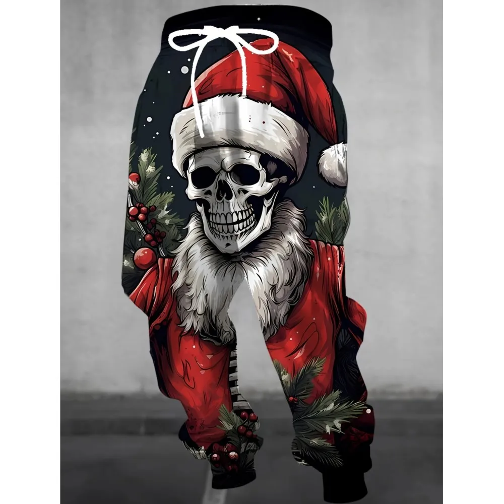 Skull Graphic Sweatpants for Men 5