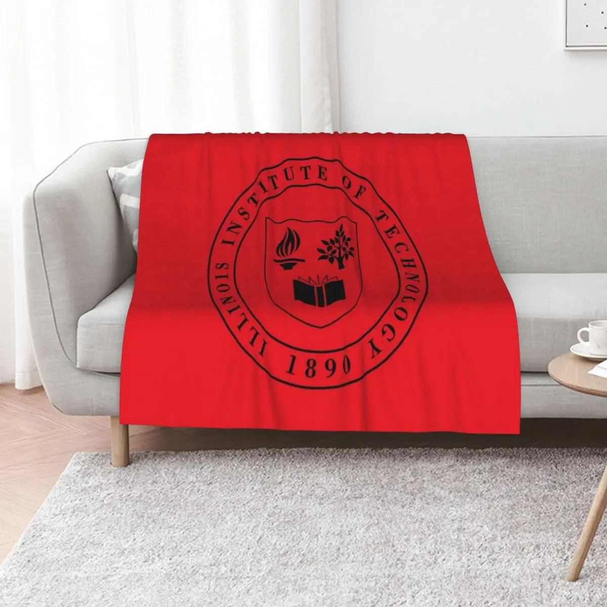 Illinois Institute of Technology College Throw Blanket for sofa Beach wednesday Luxury Thicken Winter beds Blankets