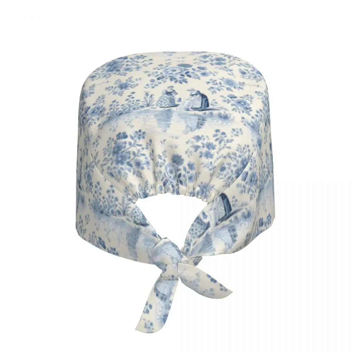 Кепка Toile De Jouy Blue Scrubs на заказ, хирургические шапки для женщин и мужчин, французская темно-синяя кепка с мотивом для операционной, кепка для кормления, шляпа для лабораторных работ