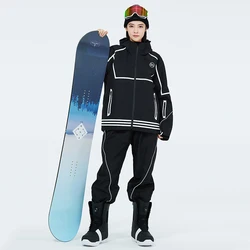 Snowsuit Ski Conjuntos para Homens e Mulheres, Windproof, Impermeável, Snowboard Outfit, Roupas De Esqui, Esporte Ao Ar Livre, Jaqueta De Inverno e Calças, S-XL