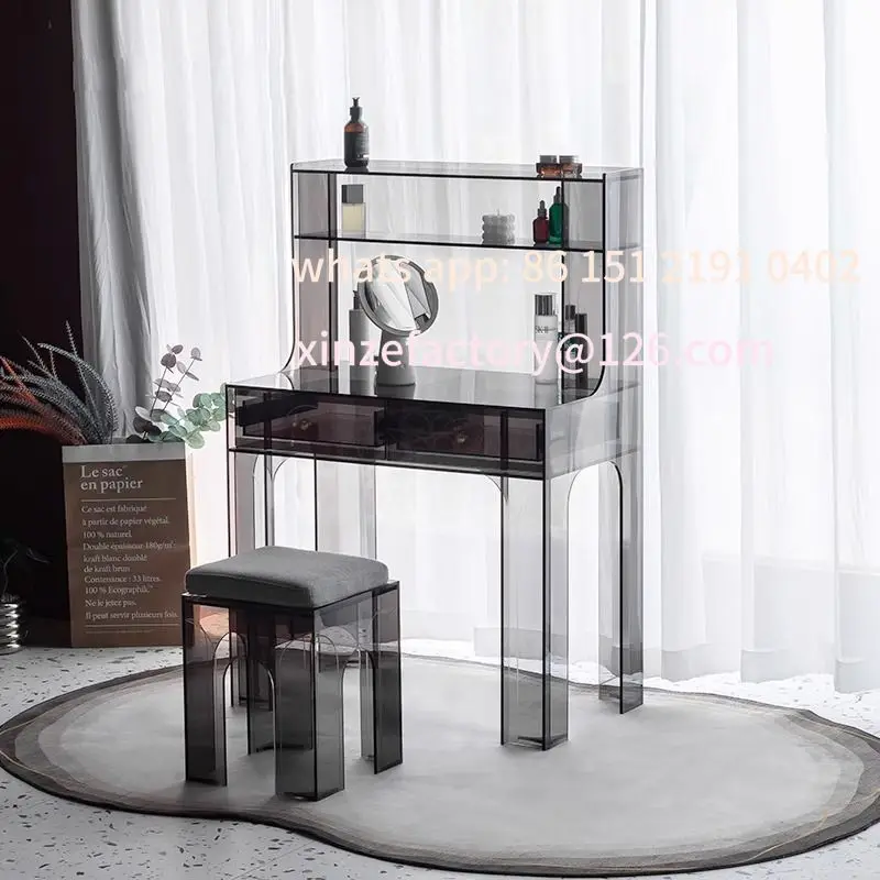 

Customizable acrylic desk dresser integrated light luxury